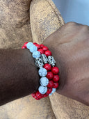 Kappa Alpha Psi Wooden Beaded Bracelet