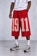 Kappa Alpha Psi 1911 Oversized Distressed Shorts
