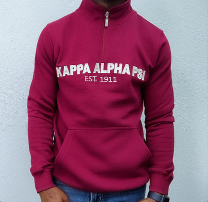 Stay stylish and comfortable with this Kappa Alpha Psi Half Zip Pullover. Perfect for men who want to stay active, this pullover features a zip closure for easy access and a comfortable fit. Made from high-quality materials, this pullover is built to last and will keep you warm in colder weather. With its stylish design and attention to detail, this pullover is perfect for everyday wear or for Nupes who want to look their best during workouts.