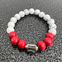 Kappa Alpha Psi Wooden Beaded Bracelet