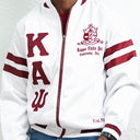 Kappa Alpha Psi White and Maroon Embroidered Jacket