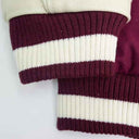 Kappa Alpha Psi Reverse Crimson and Cream Varsity Letterman