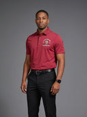 Kappa Alpha Psi Classic Fit Performance Coat Of Arms Polo Maroon Shirt
