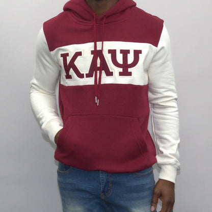 Show off your Kappa Alpha Psi pride with this stylish Crimson and Cream Block Hoodie. Made from high-quality materials, this hoodie features the signature colors of the fraternity and is perfect for keeping you warm and comfortable on those chilly days. The front of the hoodie features a bold block design, showcasing your affiliation with the fraternity.