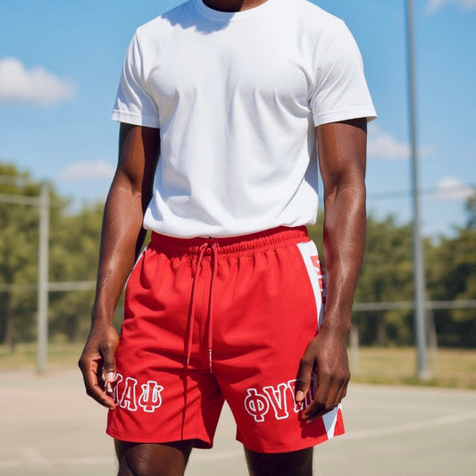 Kappa Alpha Psi “Phi Nu Pi” Red Shorts