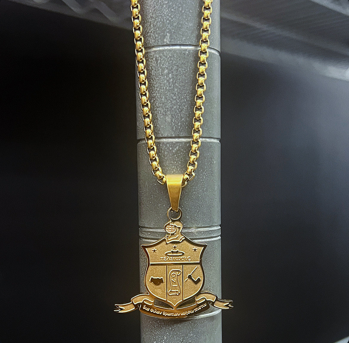 ΚΑΨ Shield Silver or Gold Necklace