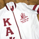 Kappa Alpha Psi White and Maroon Embroidered Jacket