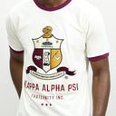 Show off your fraternity pride with this premium shield t-shirt featuring the iconic Kappa Alpha Psi shield. Made with high-quality materials, this t-shirt is perfect for any KA Psi member looking for a stylish and comfortable way to represent their organization. Whether you're out with friends or participating in a fraternity event, this t-shirt is sure to make a statement.