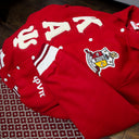 Kappa Alpha Psi Jacket in Crimson Red Wool for Stylish Fraternity Wear