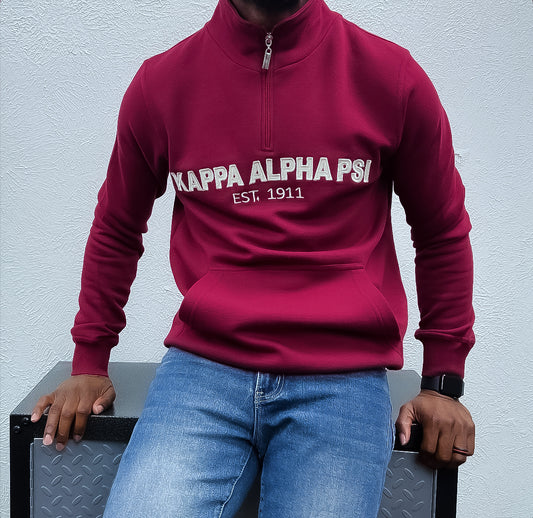 Stay stylish and comfortable with this Kappa Alpha Psi Half Zip Pullover. Perfect for men who want to stay active, this pullover features a zip closure for easy access and a comfortable fit. Made from high-quality materials, this pullover is built to last and will keep you warm in colder weather. With its stylish design and attention to detail, this pullover is perfect for everyday wear or for Nupes who want to look their best during workouts.