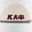 Show off your love for Kappa Alpha Psi with this cream beanie. This collectible item is a perfect addition to your historical memorabilia collection. Represent your favorite fraternal organization with pride and add this beanie to your wardrobe today. Perfect for any occasion, this beanie is sure to spark conversations and show off your unique style.