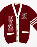 Kappa Alpha Psi Original Crimson and Cream Cardigan - NUPE KAVE
