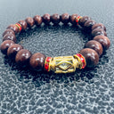 Kappa Alpha Psi Wooden Beaded Bracelet