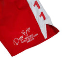 Red shorts with white text and logo on a light gray background.The Kappa Alpha Psi red Summer Short is a collectible item that represents the historical memorabilia of Kappa Alpha Psi Fraternity Inc . It is a symbol of pride and heritage for members of the Kappa Alpha Psi Fraternity, showcasing their commitment to their values and traditions from 1911. This short is a tangible piece of history that serves as a reminder of the legacy and contributions of the organization.