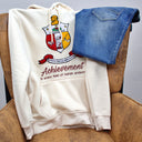 Shield Chenille Embroidery Cream Hoodie