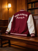 Kappa Alpha Psi Varsity Jacket Crimson and Cream Limited Edition