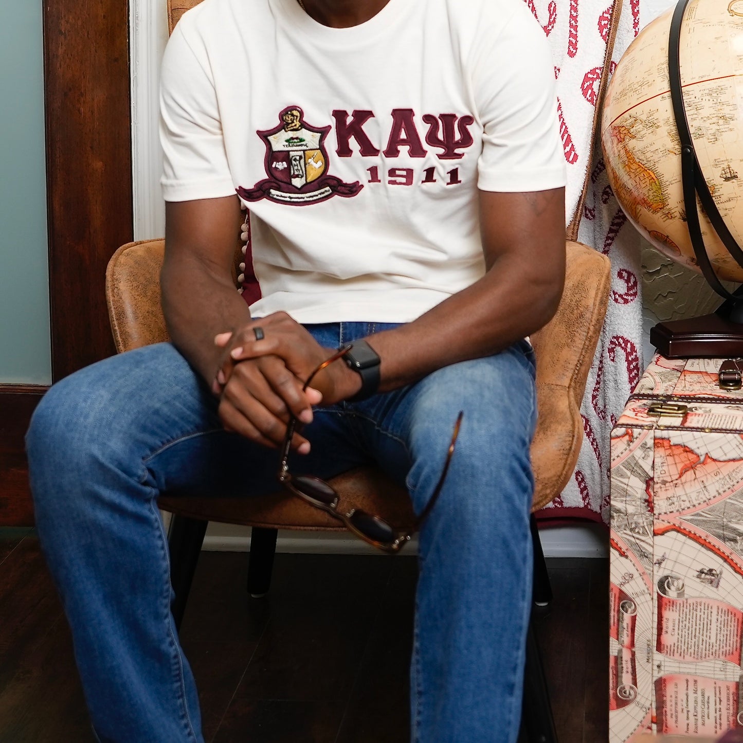 Kappa Alpha Psi Cream Coat of Arms 1911 T Shirt