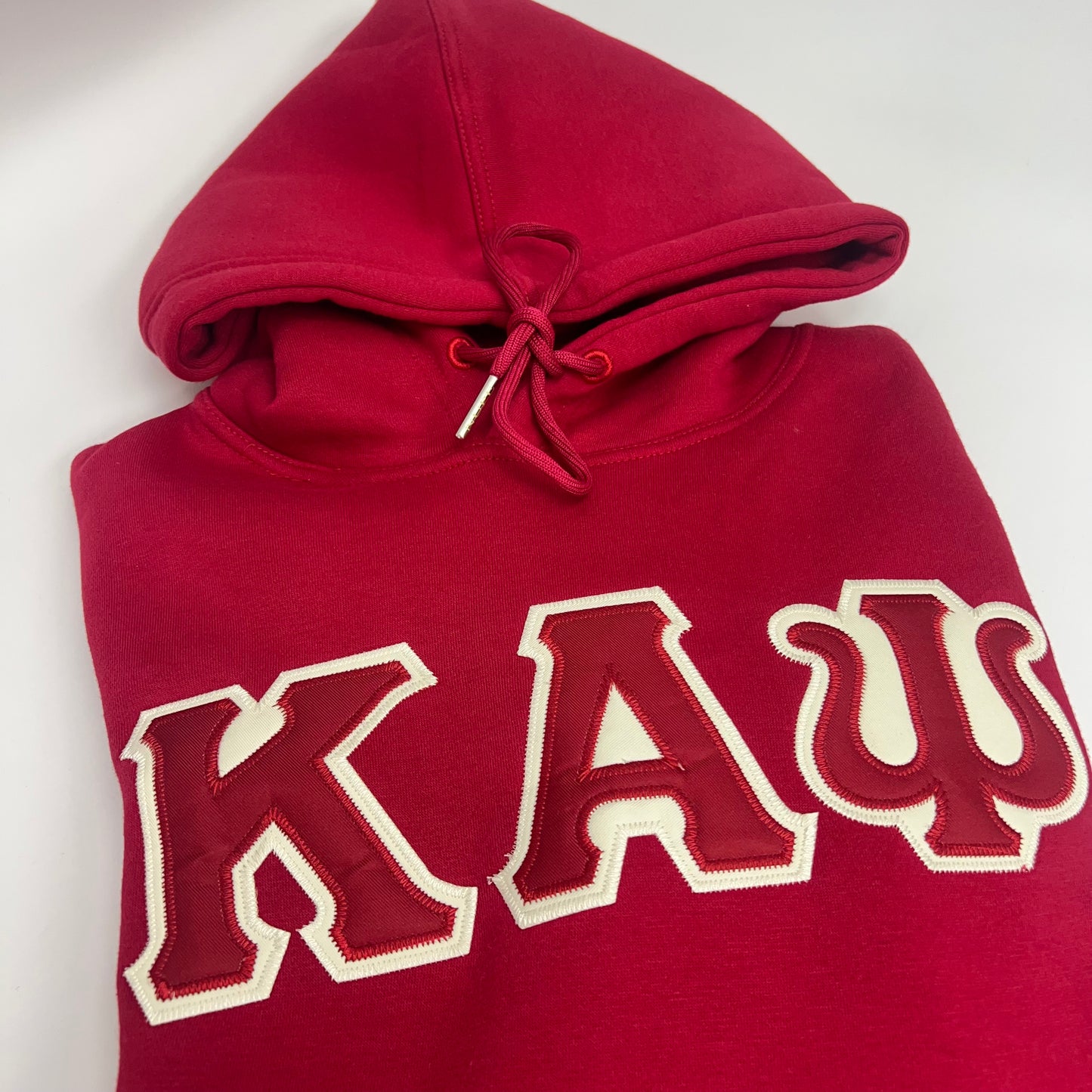 ΚΑΨ Embroidery Light Crimson Hoodie