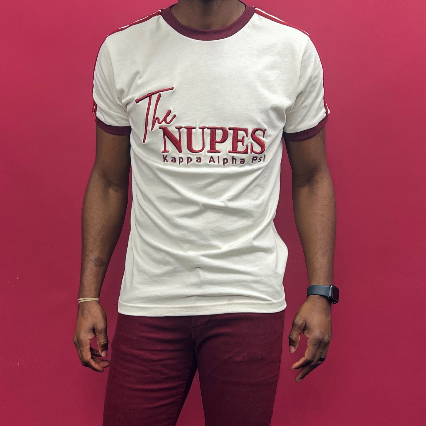 Made with high-quality materials, this shirt is built to last. The detailed embroidery makes it stand out from other T-shirts, and the soft fabric ensures all-day comfort. Perfect for any member of a Kappa Alpha Psi fraternity, this shirt is a must-have for any collection. Get yours today!