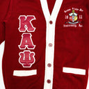Kappa Alpha Psi Original Crimson and Cream Cardigan - NUPE KAVE