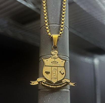 ΚΑΨ Shield Silver or Gold Necklace