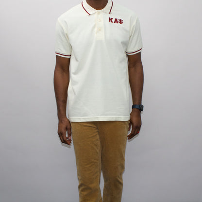 Kappa Alpha Psi Cream Polo Shirt