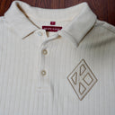 Kappa Alpha Psi Cream Knit Polo Cotton Polo Sweater