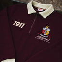 Kappa Alpha Psi Crimson Half Zipper Shield Sweatshirt - NUPE KAVE