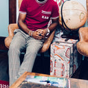 Kappa Alpha Psi Pocket Short Sleeve T Shirt Crimson