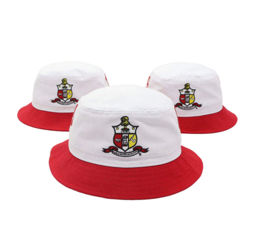 Show off your Kappa Alpha Psi pride with this stylish bucket hat. Perfect for any KAPsi Fraternity member, this hat features the iconic Kappa Alpha Psi logo embroidered on the front. Whether you're lounging by the pool or running errands, this hat is sure to turn heads and start conversations.

