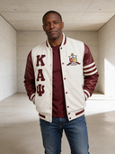 Kappa Alpha Psi Crimson and Cream Varsity Letterman