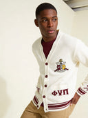 Kappa Alpha Psi Cardigan - Modern Classic Cream Design