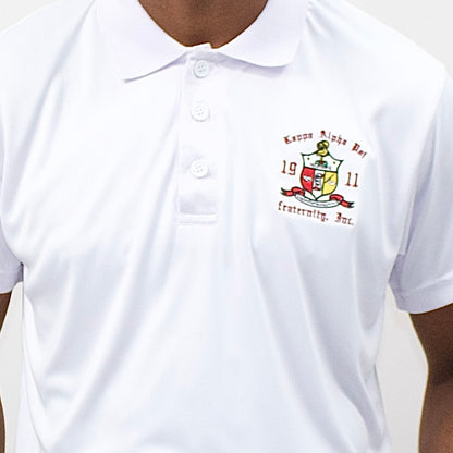 Kappa Alpha Psi White Polo Shirt Dri-Fit