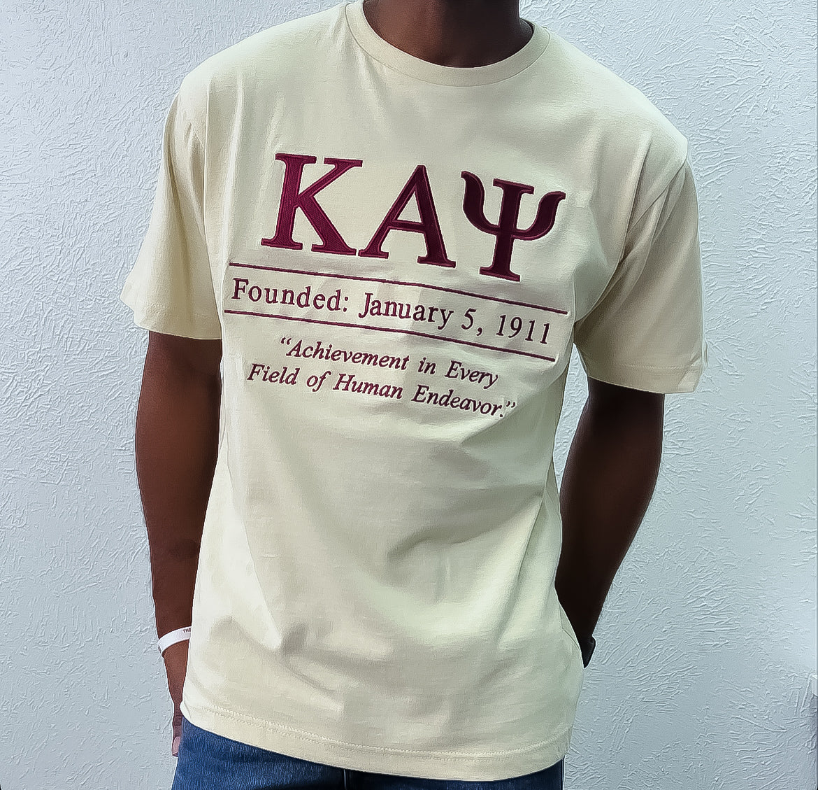 Crafted from high-quality materials, this shirt boasts exceptional durability and comfort. The iconic Kappa Alpha Psi shield is beautifully embroidered and highlighted with chenille accents, making it a stunning addition to any collection. Whether you're a collector or just looking for a stylish way to show your support, this shirt is sure to impress.