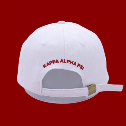 Kappa Alpha Psi Shield Dads Hat- White