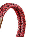 Kappa Alpha Psi Hand woven Magnet Buckle Men’s Leather Red Bracelet Bangle With Stainless Steel