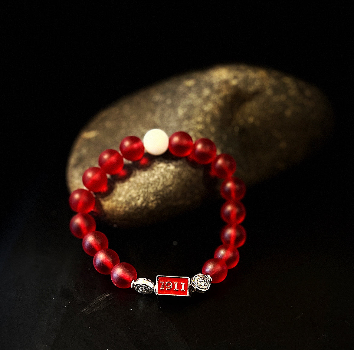 Kappa Alpha Psi Beaded Bracelet - Red