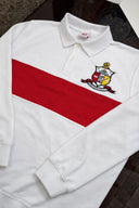 Kappa Alpha Psi Off White and Red Half Zipper Shield Sweatshirt
