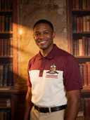 Kappa Alpha Psi Dark Maroon and cream Polo Shirt
