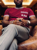 Kappa Alpha Psi Crimson T-Shirt - Pocket Short Sleeve Design