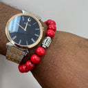 Kappa Alpha Psi Wooden Beaded Bracelet