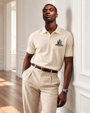 Kappa Alpha Psi Polo Shirt - Iconic Dark Cream Design
