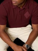 Kappa Alpha Psi Crimson Knit Polo Cotton Polo Sweater