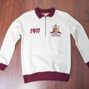 Kappa Alpha Psi Cream Half Zipper Shield Sweatshirt - Stylish Kappa Alpha Psi Sweatshirt