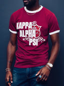 Kappa Alpha Psi Coat of Arms Short Sleeve T Shirt Crimson