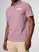 Kappa Alpha Psi Classic Fit Performance Crimson Striped Polo Shirt