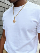 NUPE Gold Cuban Necklace - Stylish & Durable Chain for Every Occasion