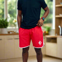 Enjoy your spring &amp; summer with a Nupe Kave shorts constructed from a premium polyester blend that is ultra-soft and comfortable. This short is lightweight with moisture-wicking fabric is antimicrobial to keep you dry and feeling fresh. Perfect for an early morning workout or dip in the ocean while on vacation. Finished with pockets and an elasticated waist band with drawstrings for the phones and extra items.
