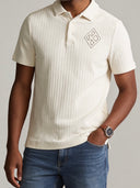 Kappa Alpha Psi Cream Knit Polo Cotton Polo Sweater