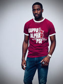 Kappa Alpha Psi Coat of Arms Short Sleeve T Shirt Crimson